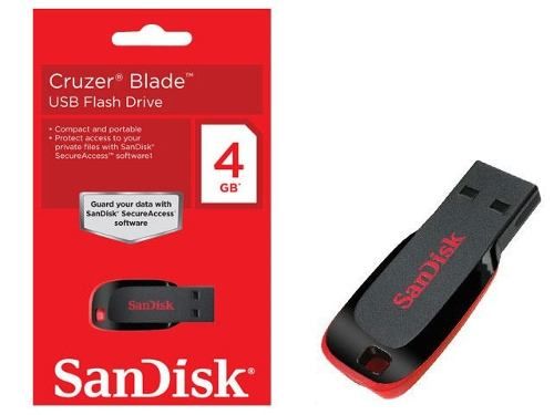 SanDisk Cruzer Blade 4GB USB 2.0 Flash Drive