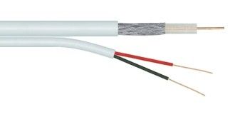 Cabo coaxial bipolar - 80% de malha - 4mm CFTV 100mts