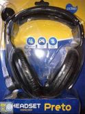 HEADSET COM MICROFONE PCTOP BLISTER PRETO